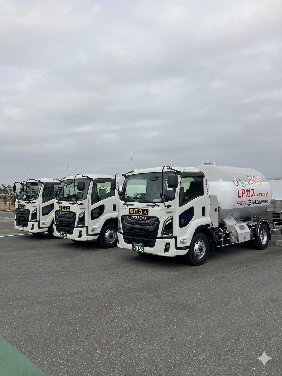 グループ会社・田邊輸送株式会社に3.7トンバルクローリー車3台を導入